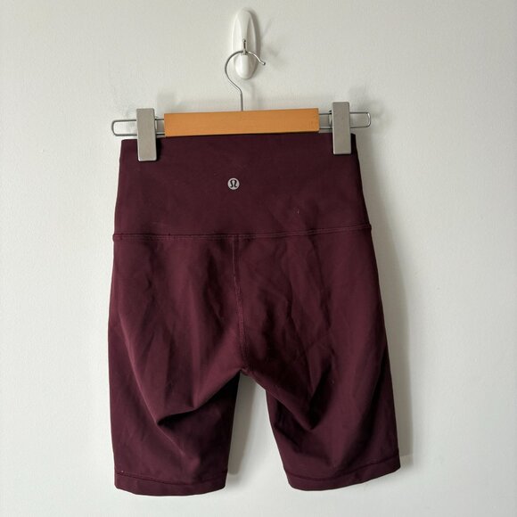 Lululemon Wunder Train High Rise Short 8" Cassis Size 4 - Picture 5 of 7